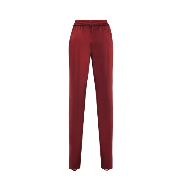Adam Lippes Nozomi Pant in Oxblood/Magenta, view 5