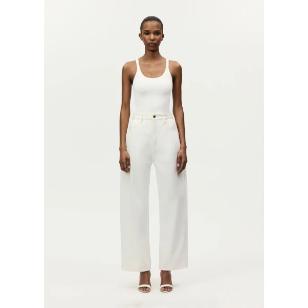 Adam Lippes Owen Jean in White, view 2
