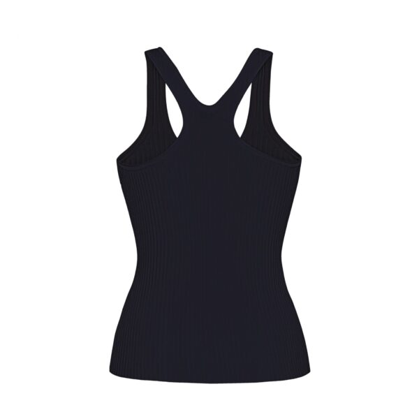 Adam Lippes Peretti Tank in Black Knit, view 4
