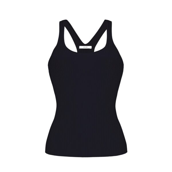 Adam Lippes Peretti Tank in Black Knit
