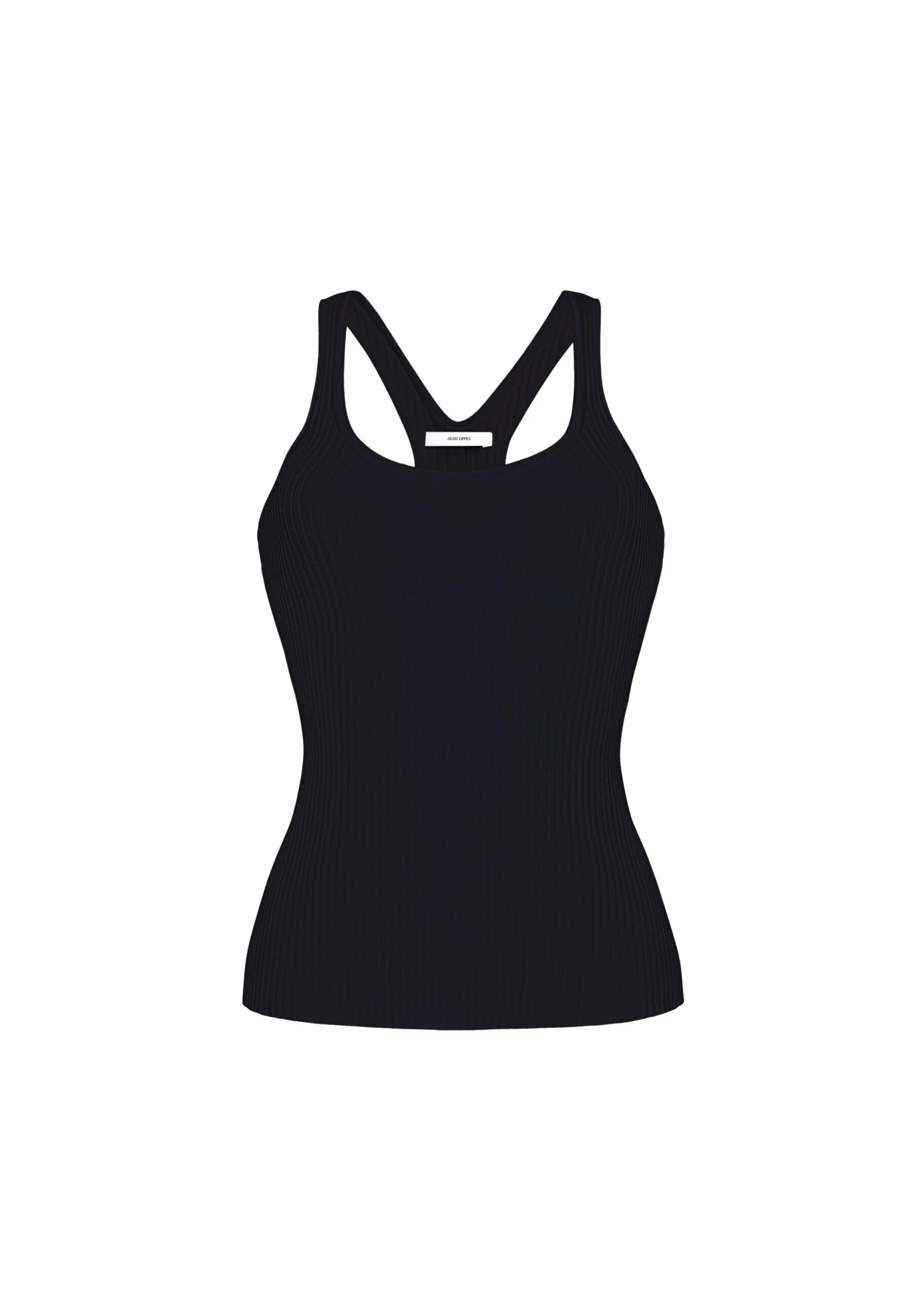 Adam Lippes Peretti Tank in Black Knit