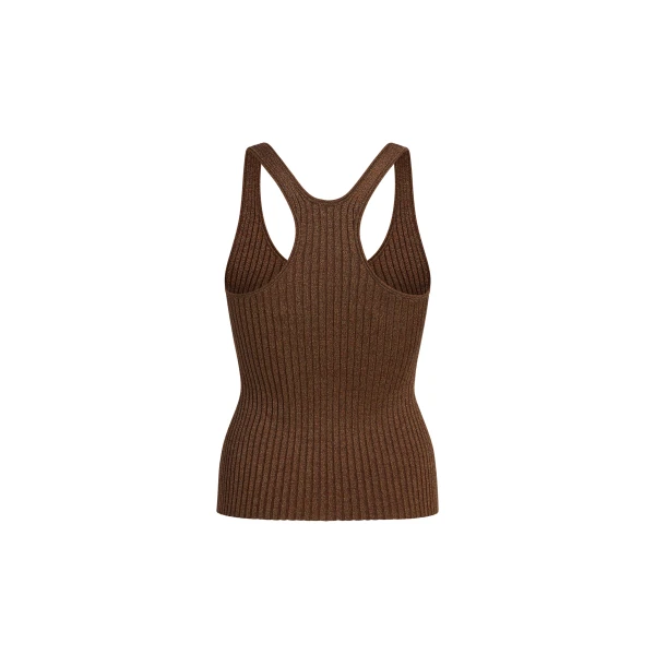 Adam Lippes Peretti Tank in Copper Knit, view 4