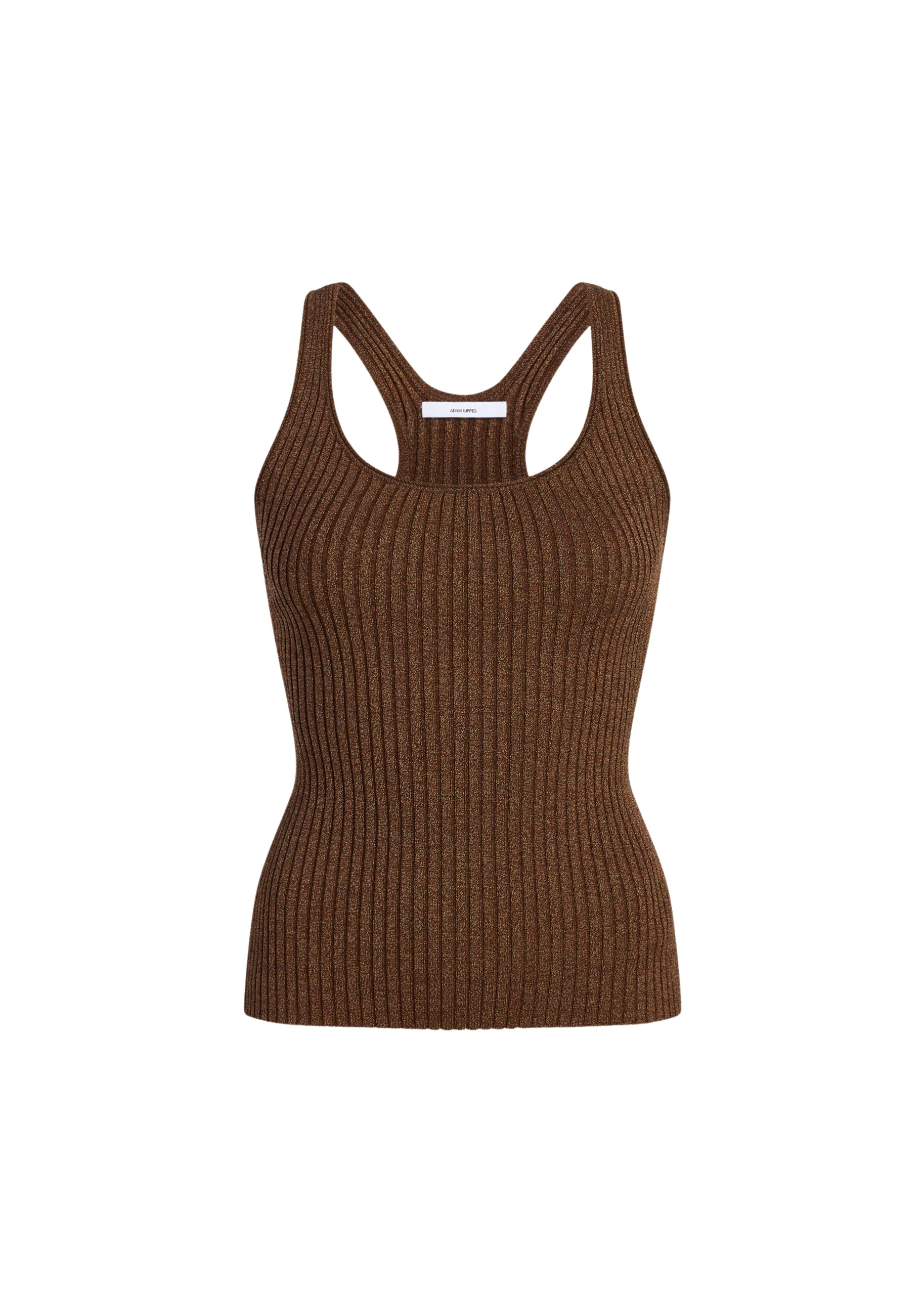 Adam Lippes Peretti Tank in Copper Knit