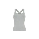 Adam Lippes Peretti Tank in Light Grey Knit