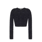 Adam Lippes Raya Cardigan in Black