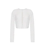Adam Lippes Raya Cardigan in Ivory