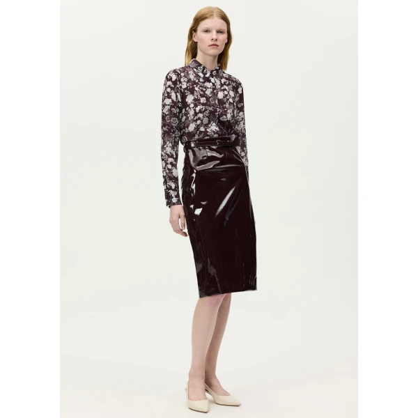Adam Lippes Rei Skirt in Aubergine, view 2