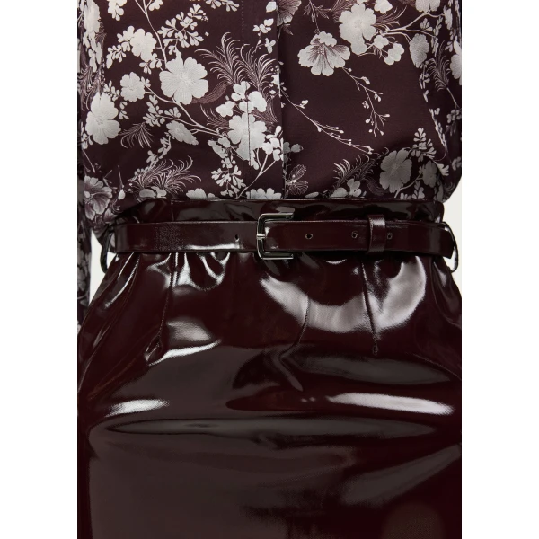 Adam Lippes Rei Skirt in Aubergine, view 4