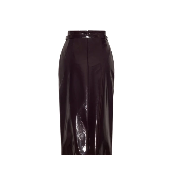 Adam Lippes Rei Skirt in Aubergine, view 5