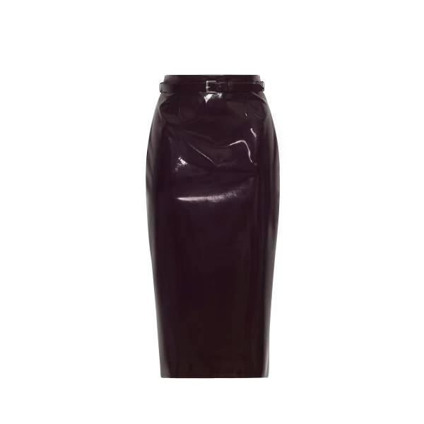 Adam Lippes Rei Skirt in Aubergine