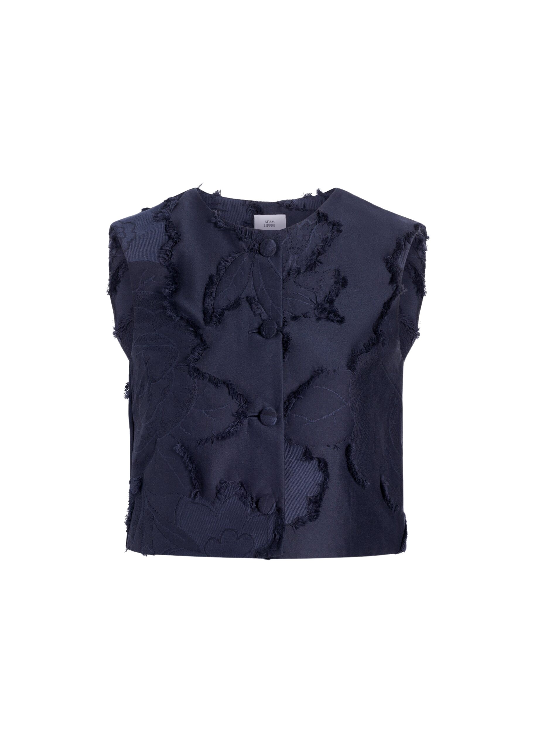 Adam Lippes Remo Top in Navy