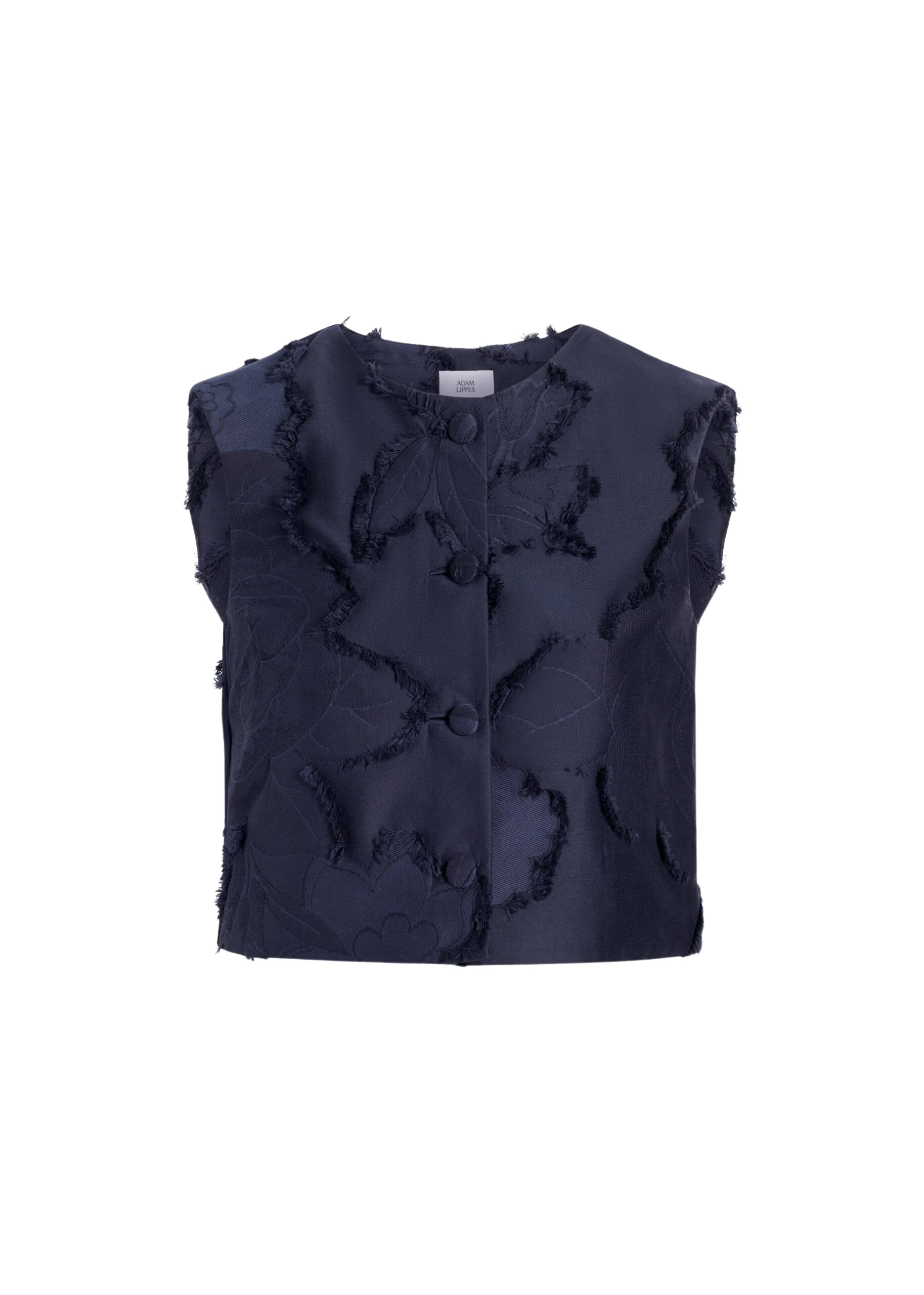 Adam Lippes Remo Top in Navy