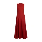 Adam Lippes Ren Dress in Persimmon