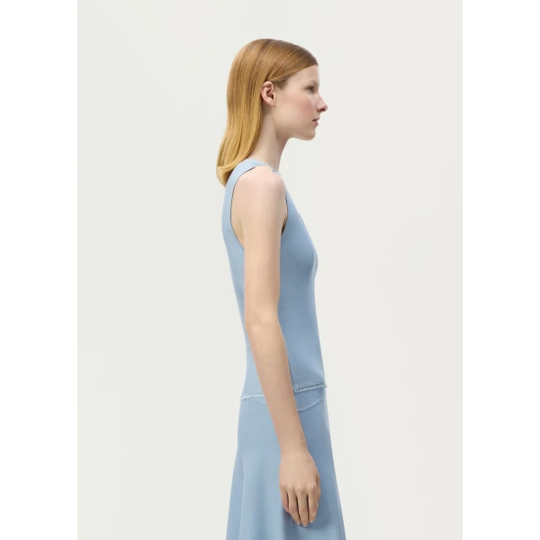 Adam Lippes Ria Top in Blue, view 3