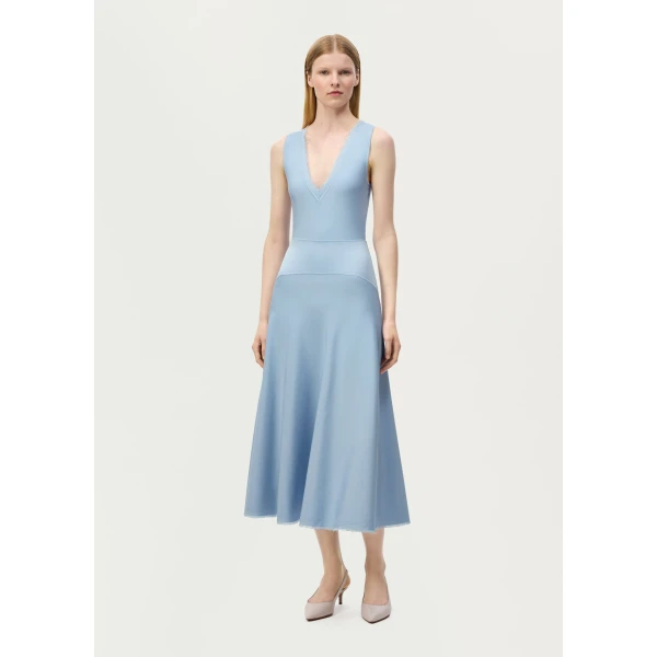 Adam Lippes Romy Skirt in Blue, view 2