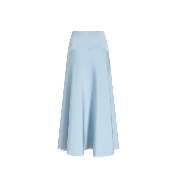 Adam Lippes Romy Skirt in Blue, view 4