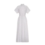 Adam Lippes Sadie Dress in White/Ink