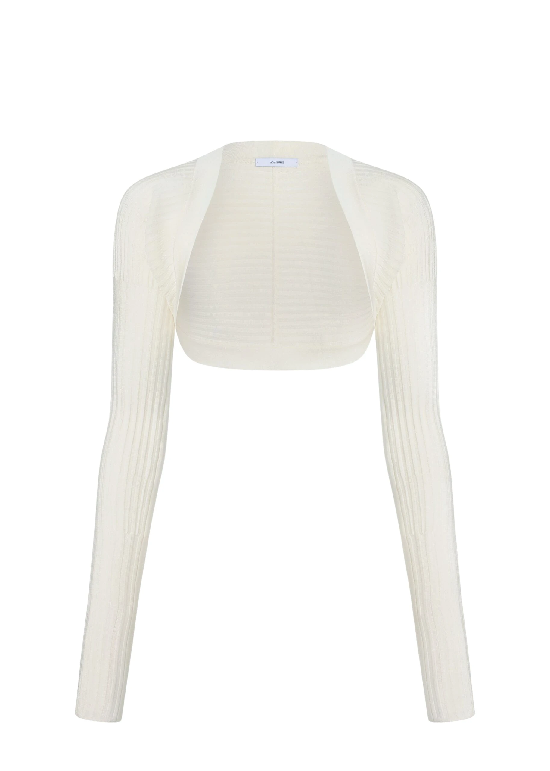 Adam Lippes Safi Shrug in Ivory Knit