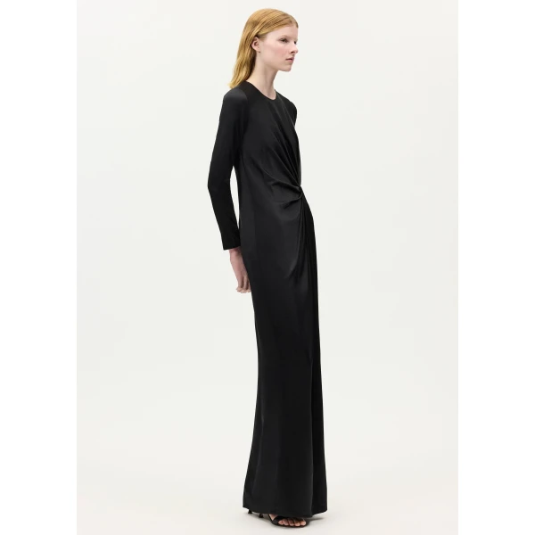 Adam Lippes Salome Dress in Black, view 3