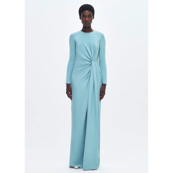 Adam Lippes Salome Dress in Mist, view 2