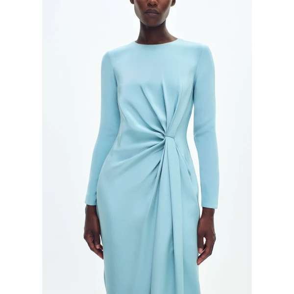 Adam Lippes Salome Dress in Mist, view 4