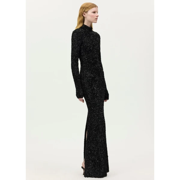 Adam Lippes Samadhi Dress in Black, view 3