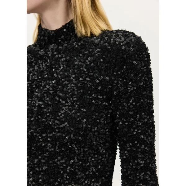 Adam Lippes Samadhi Dress in Black, view 4
