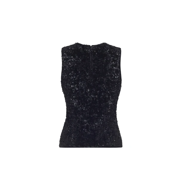 Adam Lippes Santi Top in Black, view 5