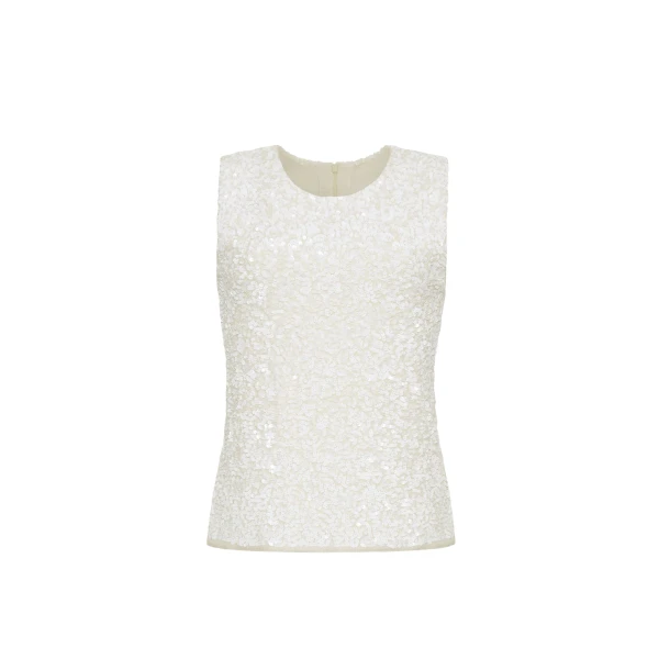 Adam Lippes Santi Top in Ivory