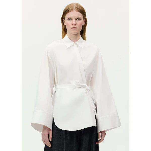 Adam Lippes Sayuri Top in White, view 2