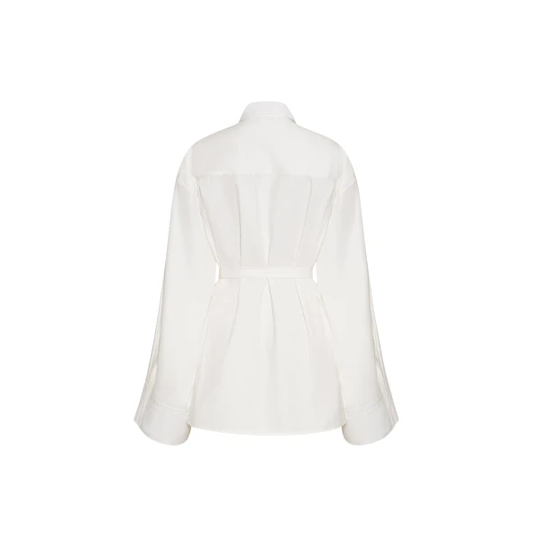 Adam Lippes Sayuri Top in White, view 5