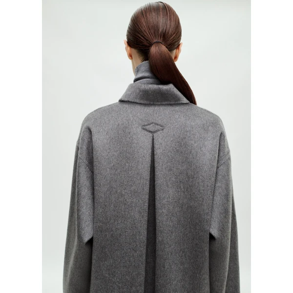 Adam Lippes Shiloh Top in Heather Grey, view 4