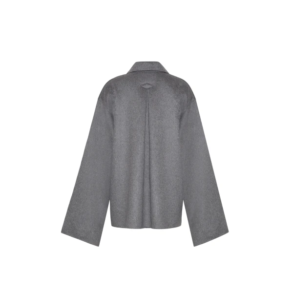 Adam Lippes Shiloh Top in Heather Grey, view 5