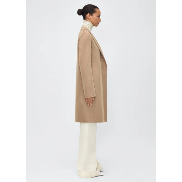 Adam Lippes Short Coat in Camel, view 3
