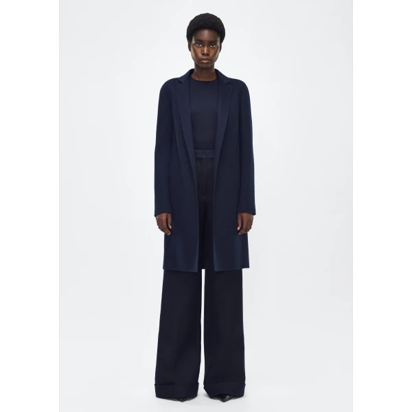 Adam Lippes Short Coat in Navy, view 2