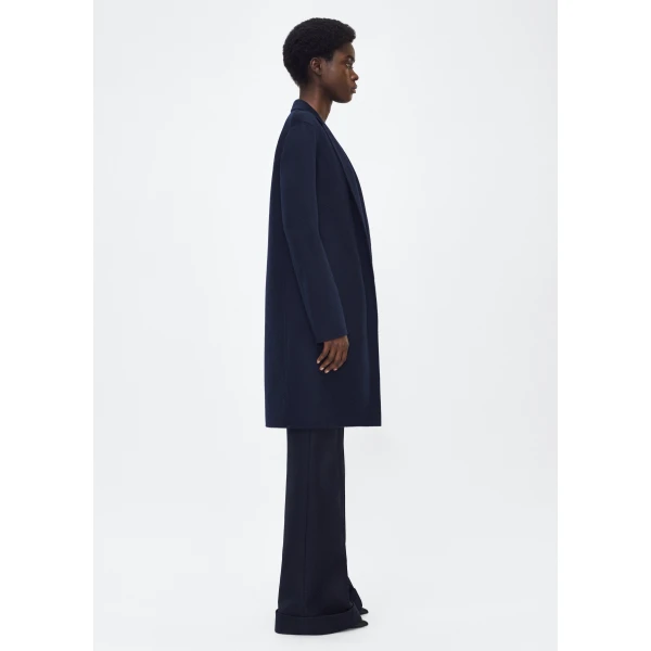 Adam Lippes Short Coat in Navy, view 3