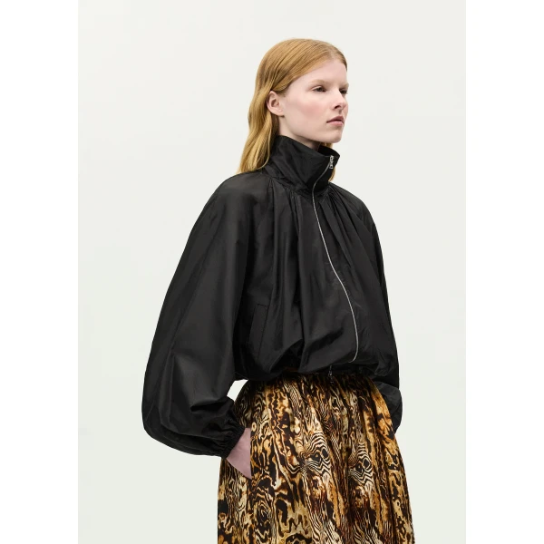 Adam Lippes Simone Jacket in Black, view 3