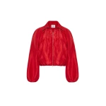 Adam Lippes Simone Jacket in Vermilion