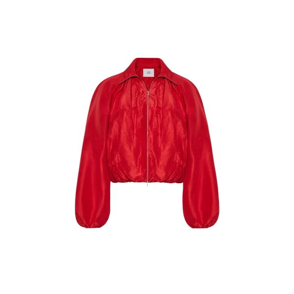 Adam Lippes Simone Jacket in Vermilion