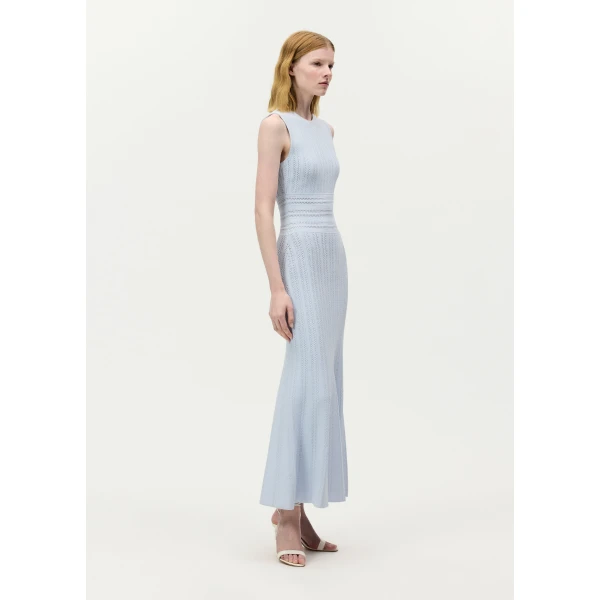 Adam Lippes Sloan Dress in Pale Blue, view 3