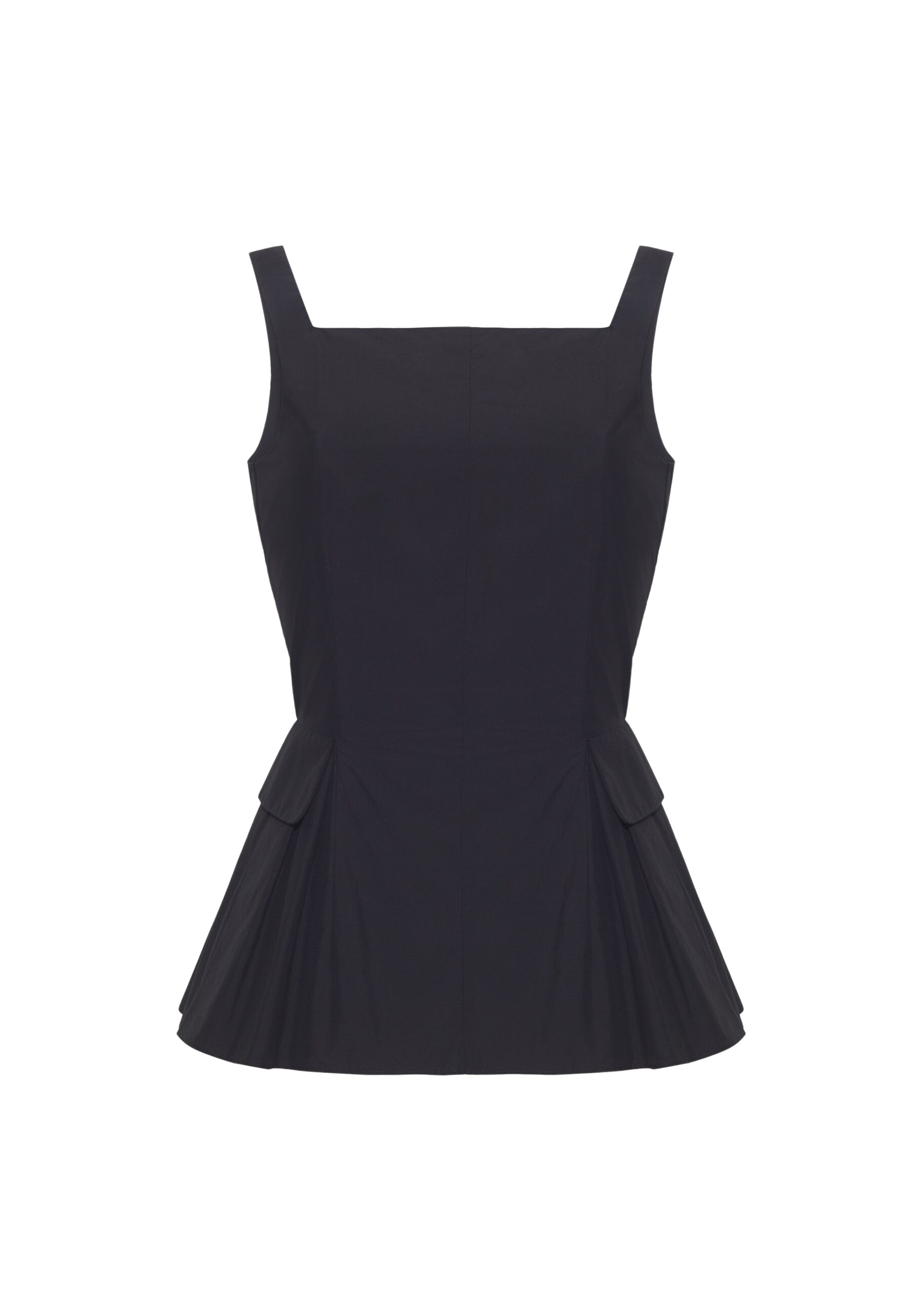 Adam Lippes Soleil Top in Black