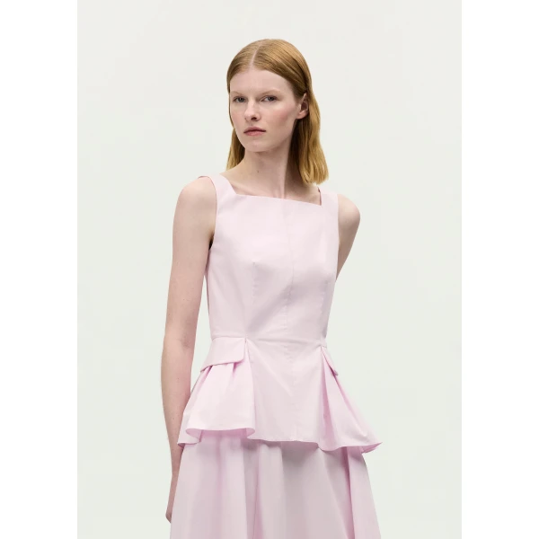 Adam Lippes Soleil Top in Pale Pink, view 2