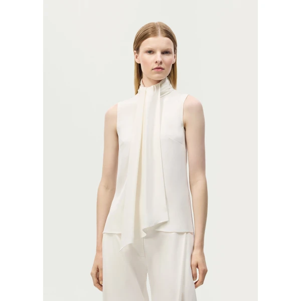 Adam Lippes Swayze Top in Ivory, view 2