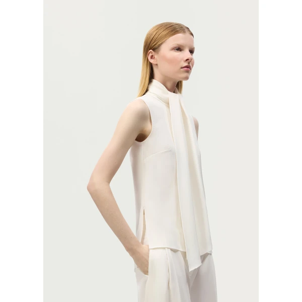 Adam Lippes Swayze Top in Ivory, view 3