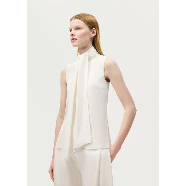 Adam Lippes Swayze Top in Ivory, view 4
