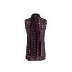 Adam Lippes Swayze Top in Navy Multi