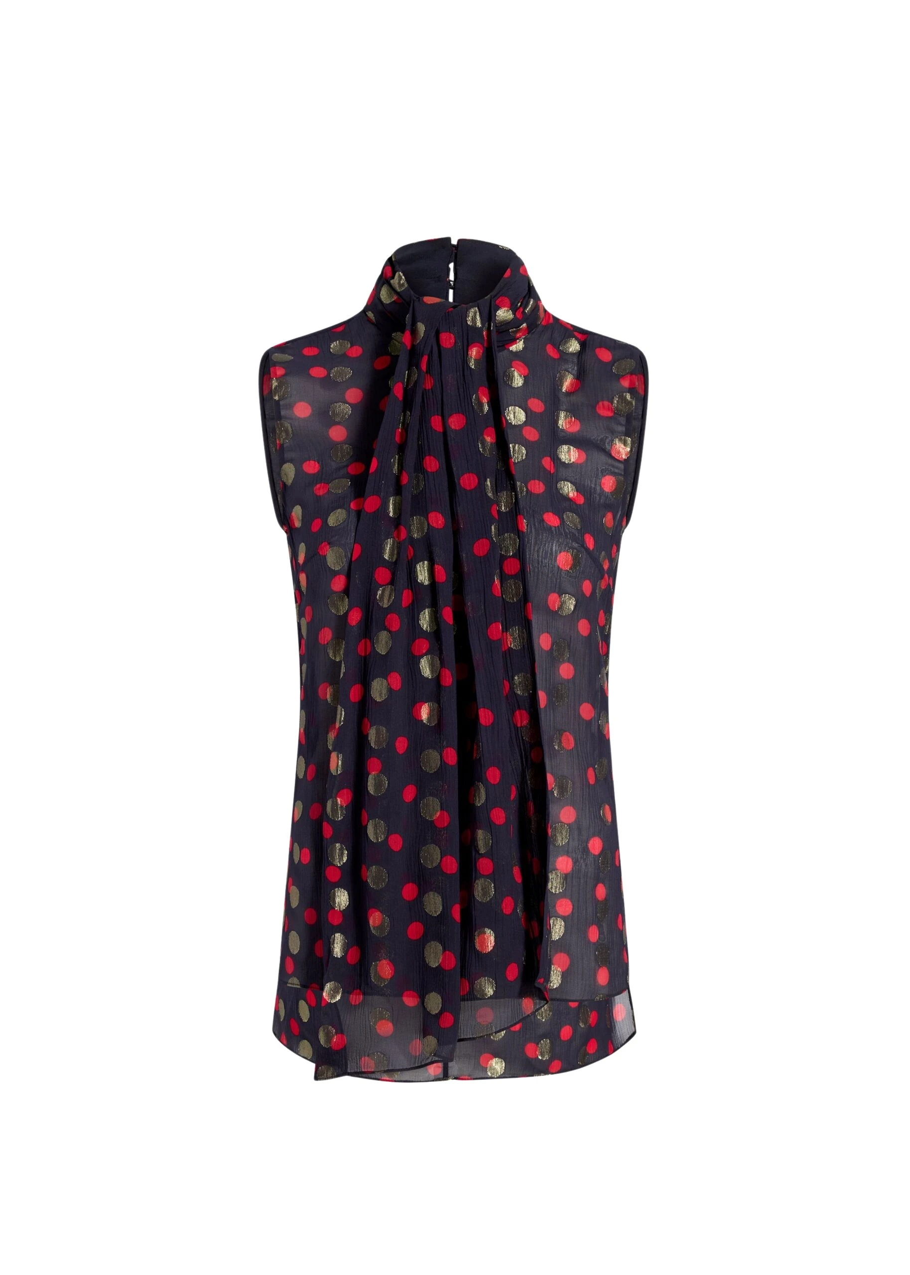 Adam Lippes Swayze Top in Navy Multi