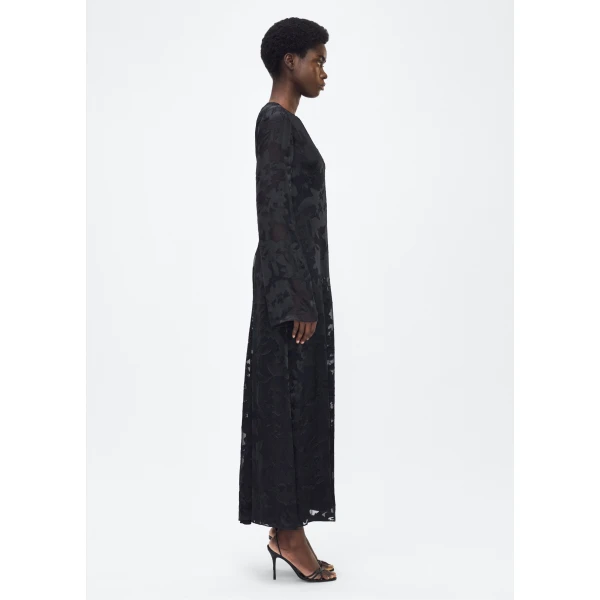 Adam Lippes Sylvia Dress in Black, view 3