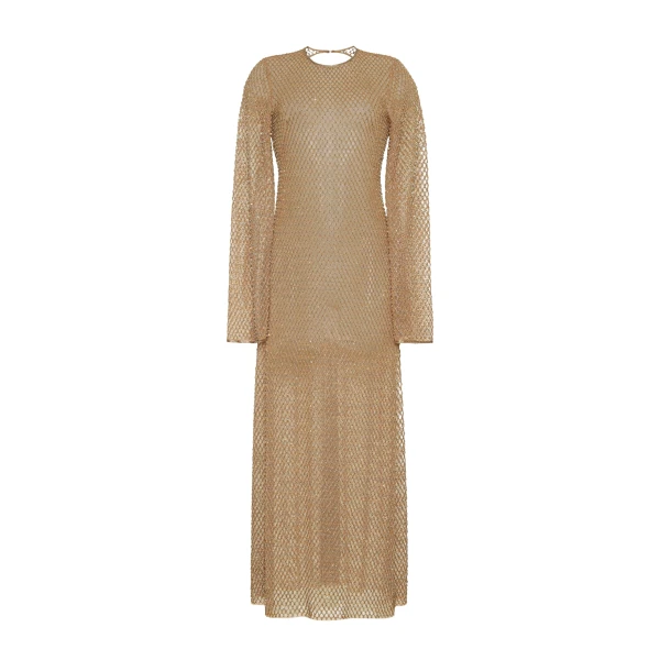 Adam Lippes Sylvia Dress in Gold