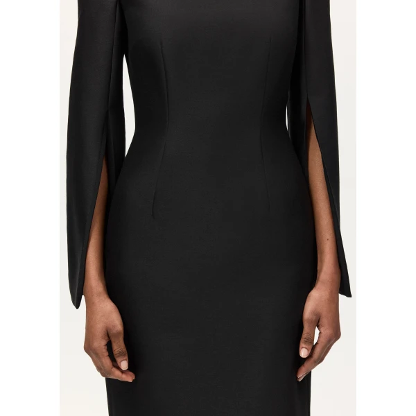 Adam Lippes Talitha Dress in Black, view 4